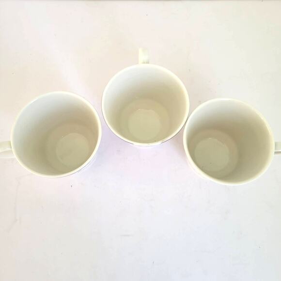 Vintage 1976 Royal Doulton England Kingswood Pattern Coffee Cups Set of 3 - Picture 4 of 8